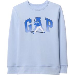 GAP Boys' Relaxed Logo Crew