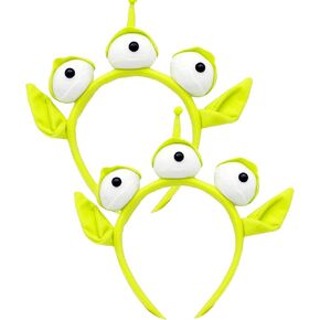 Green Three-eyed Alien Plush headband Alien Monster headband for Halloween Party Birthday, Christmas in Kuwait