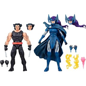 Marvel Legends Series Wolverine and Psylocke, 50th Anniversary Comics Collectible 6-Inch Action Figure 2-Pack