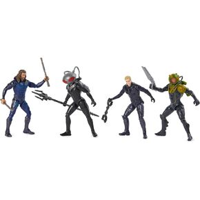 DC Comics, Aquaman Volcanic Island Pack (Amazon Exclusive), 4 Collectible Action Figures with Accessories, Superhero Kids Toys for Boys Ages 3+
