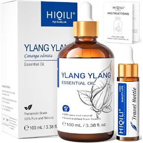 HIQILI 1 Fl Oz Vanilla Essential Oil, Undiluted Natural Strong Fragrance Add in Skin Perfume, Unscented Lotion, Candle Soap Making Scent, Relax at Home with Diffuse Warm Sweet Aroma