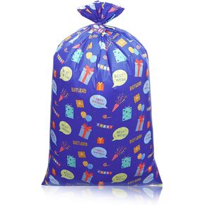 Plauthus 56" Extra Lager Birthday Gift Bag，Jumbo Gift Bag-Colored Spotted Balloons and Greeting Words, Giant Gift Bag for Girls’ Birthday, Baby Shower (Birthday-Pink)