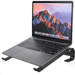 Molain Laptop Stand for Desk, Ergonomic Aluminum Computer Stand, Portable Laptop Stand for Dell, HP, Lenovo, 10-17.3'' Laptop Holder, Desk Accessories & Workspace Organizers