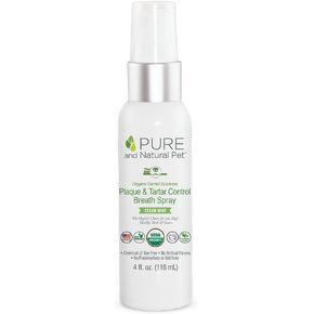 Pure and Natural Pet Organic Dental Solutions USDA Certified Organic Plaque & Tartar Fighting Gel (Clean Mint) 2 oz.