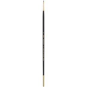 Silver Brush Limited 7110-2 Renaissance Cats Tongue Paintbrush for Oil, Watercolor, Gouache, Inks, Dyes, Fluid, & Flow Acrylic, Size 2, Long Handle