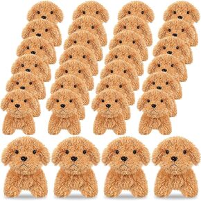 HyDren 30 Pcs Puppy Dogs Stuffed Animals Bulk Mini Dog Plush Soft Puppy Fluffy Stuffed Animal for Kids Baby Girls Boys Birthday Gifts(Multicolor)