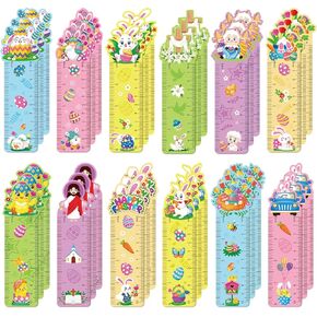 36 Pcs Easter Bookmarks,Double-Side Printing Paper Page Markers Bulk,Cute Bookmark Card Page Clips for Holiday Present,Back to School Supplies for Students Book Lovers Reading Gifts(15x4cm)