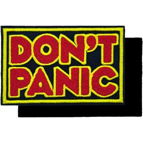 Funny Tactical Patch, Don't Panic Embroidered Hook and Loop Patch