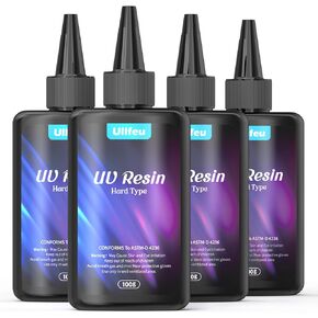 UV Resin 1000g Bulk No Odor Upgrade Clear UV Epoxy Resin Hard Fast Cure Resin Kit Jewelry Making Handmade DIY Craft Decoration Coating