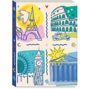 Punch Studio Molly & Rex Destinations Multi Softcover Journal (38255)