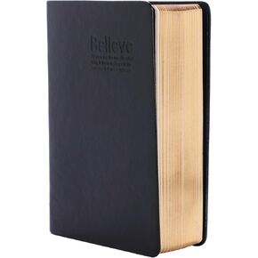 ITODA Blank Bible Notebook Journals Unlined Vintage PU Leather Cover Classic Thick Diary Life Records Writing Page Sketch Drawing Office School Sketchpad Scrapbook Plains Daily Paper Book