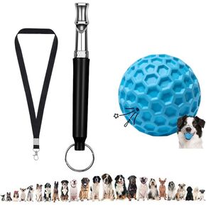 Complete Interactive Set for Dogs – Durable Sound Ball for Play and High - Frequency Calming Whistle to Reduce Barking 2025