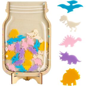 Reward Jar for Kids, Cute Dinosaur Reward Chart Incentive Jar Positive Behavior Potty Training Reward Jar for Students Classroom Home School Teachers
