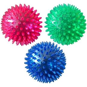 Petsport 2 "لعبة Gorilla Spiky Ball Floating Dog Toy (3 عبوة) - صغيرة | الفانيليا مرملة Super TPR Rubber | Ultra Light ، Strong & Bouncy | Play Fetch مع حيوانك الأليف ، سوف تختلف الألوان باختلاف الألوان