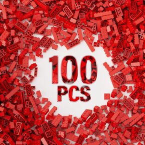 100 Piece Brown Bricks Bulk, 12 Size Brown Classic Building Blocks Bricks, Compatible with Lego Parts and Pieces(Color: Brown)