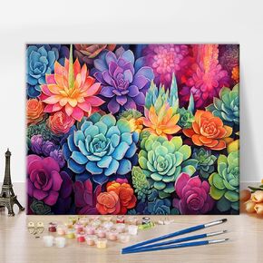 TUMOVO Painting by Number Kits On Canvas, Birds DIY Acrylic Painting Kit, Branch and Flower Paint by Numbers for Adults and Kids Beginner Without Frame for Home Wall Decor Gift 16x20 inch