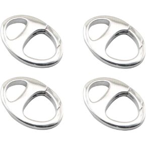 4PCS Oval O Ring Small Jewelry Snap Hooks Fastener Rings Purse Buckle Hardware Keyrings Clasps for Handbags Keychains DIY Crafts