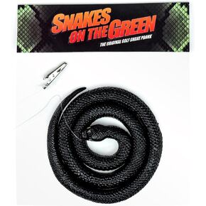 Shanker Golf - مزحة الأفعى المزيفة - مقطع مضحك على Snake Joke لاعبي الغولف - Gull Golf Gift - Snake Rubber و Fishing Line & Clip - Snakes on the Green