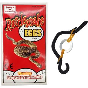 Pretend Rattlesnake Fake Egg Envelope with Realistic Rattle Sound, Practical Prank Jokes Pranks Toys for Adults Kids, 1 Pack