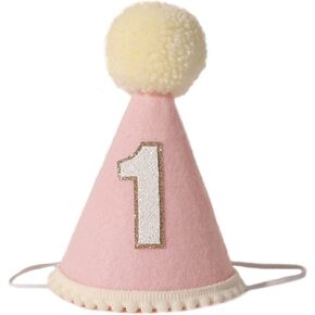 WAWUO Natural Boho Party Hat | First Birthday Cake Smash Hat | Boho Theme