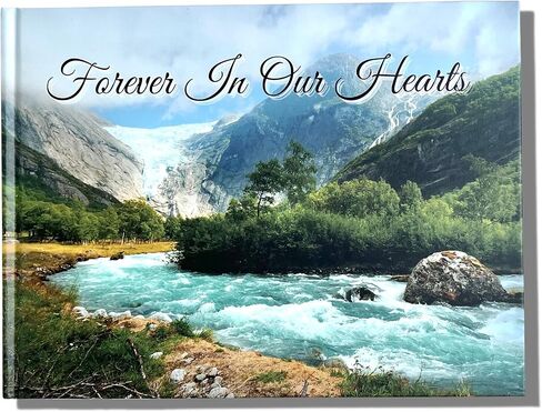 Funeral Guest Book | Memorial Guest Book | Guest Book for Funeral Hardcover | Guestbook for Sign in, Celebration of Life Memorial Service | Funeral Guest Sign Book with Memory Table Card Sign Included in Saudi Arabia