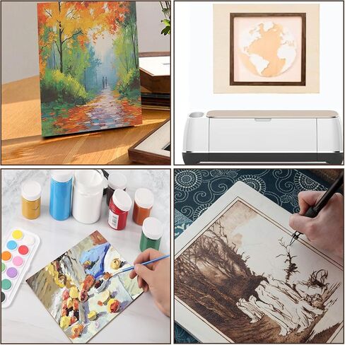 Unfinished Wood Pieces,25Pcs Basswood Sheets 1/16,Thin Plywood Wood Sheets for Crafts,Perfect for DIY Projects, Painting, Drawing, Laser, Wood Engraving, Wood Burning and CNC Cutting(150x100x1.5mm) in Kuwait