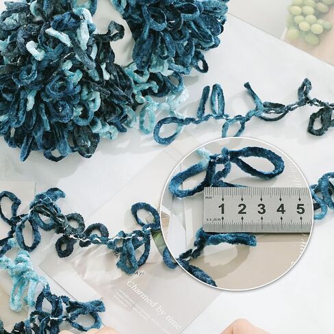 Hombys Bulky Velvet Loop Yarn for Finger Knitting & Crocheting - Soft, Off The Hook Chenille Yarn - Sage Green, 6 Pack (9.8 yds, 3.5 oz Each Skein) in Saudi Arabia