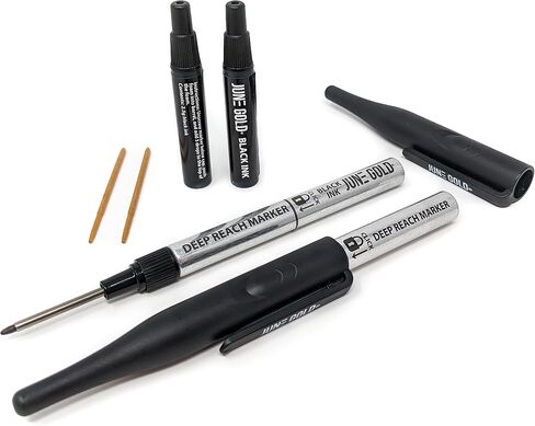 June Gold 2 Black Deep Reach Marker Ink Refill Bottles, 2.5g of Ink Per Dropper in Kuwait