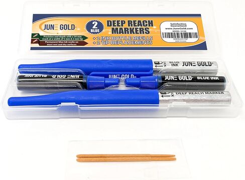 June Gold 2 Black Deep Reach Marker Ink Refill Bottles, 2.5g of Ink Per Dropper in Kuwait
