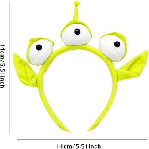 Alien Headband Toy Stretchy Plush Eyeball Headband Three Eye Alien Monster Headband for Halloween Party Cosplay in Kuwait