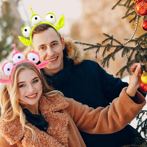 Alien Headband Toy Stretchy Plush Eyeball Headband Three Eye Alien Monster Headband for Halloween Party Cosplay in Kuwait