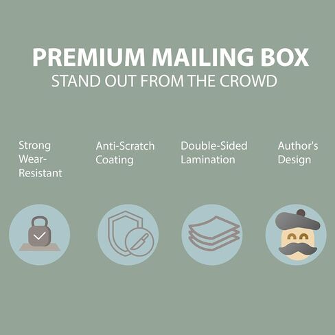 7x5x2 Set of 4 Shipping Mailing Boxes Anti-scratch Coating Small Cardboard Corrugated Box Waterproof coating for Gifts Jewerly Cosmetics Electronics Luxury box Green in Saudi Arabia