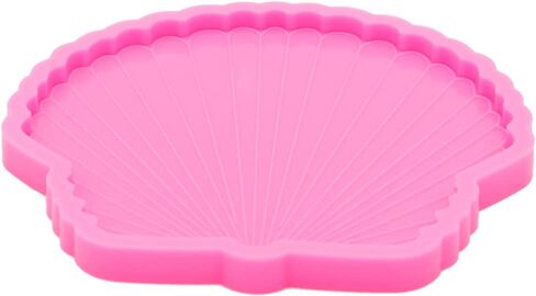 2Pcs Coaster Resin Molds, 4.5'' Seashell & 5.7'' Starfish Coaster Molds Silicone Molds for Resin Epoxy Resin Casting Molds Resin Crafts Mold DIY Agate Coaster, Cup Mats, Bowl Mat, Home Decoration in Saudi Arabia