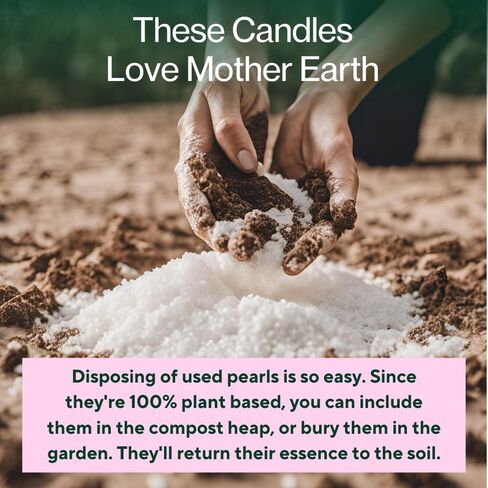 LILY LADUE Pearl Wax Sand Candle Making Kit for Adults - 1 Lb. Unscented Pearled Candle Sand Beads with 24 Wicks, Glass Volcano Vessel, DIY Kits for Adult Beginners and Teens, Fun Activity for Home in Saudi Arabia