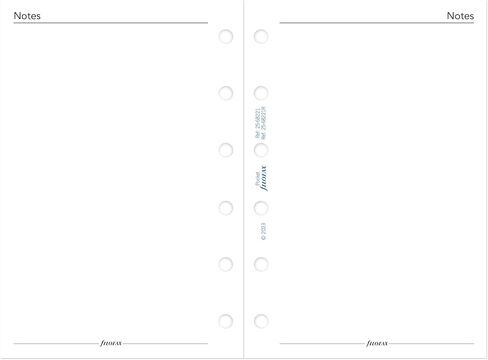 Filofax Calendar Diary Refill, Pocket Size, Week-to-View, White Paper, Unruled, English, 2025 (C68221-25) in Saudi Arabia