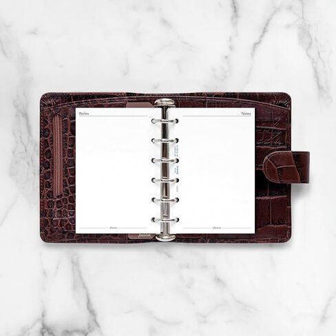 Filofax Calendar Diary Refill, Pocket Size, Week-to-View, White Paper, Unruled, English, 2025 (C68221-25) in Saudi Arabia