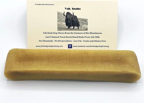 Yak Snak Dog Chews - All Natural Hard Cheese Himalayan Dog Treats - Long Lasting Dog Chews, Made from Yak Milk, Small, Medium. Large & Extra Large Sizes (Large 3-Pack) in Saudi Arabia