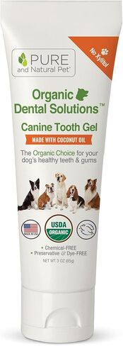 Pure and Natural Pet Organic Dental Solutions USDA Certified Organic Plaque & Tartar Fighting Gel (Clean Mint) 2 oz. in Saudi Arabia