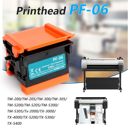 PF-06 Print Head Replacement for Canon PF06 PrintHead Perfectly Compatible with Canon TA-20 TA-30 TM-200 TM-205 TM-300 TM-305 TX-2000 TX-3000 TX-4000 in Kuwait