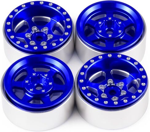 4pcs 1.0 Weadlock Wheel 30mm لـ SCX24 المحوري Gladiator Deadbolt Bronco C10 JLU 1/24 RC Crawlers ترقية (أسود) in Kuwait