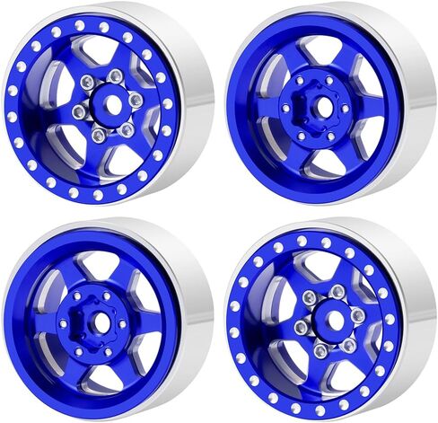 4pcs 1.0 Weadlock Wheel 30mm لـ SCX24 المحوري Gladiator Deadbolt Bronco C10 JLU 1/24 RC Crawlers ترقية (أسود) in Kuwait