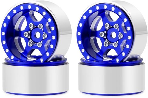 4pcs 1.0 Weadlock Wheel 30mm لـ SCX24 المحوري Gladiator Deadbolt Bronco C10 JLU 1/24 RC Crawlers ترقية (أسود) in Kuwait