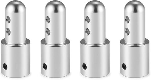 Pack of 4 RC Car Body Shell Mount Aluminum Body Post Mounts Car Shell Fixing Holder Mounts with Clips Compatible with MJX Hyper Go 1/14 14210 14209 14301 14302 RC Car Upgrades Parts (Silver) in Kuwait
