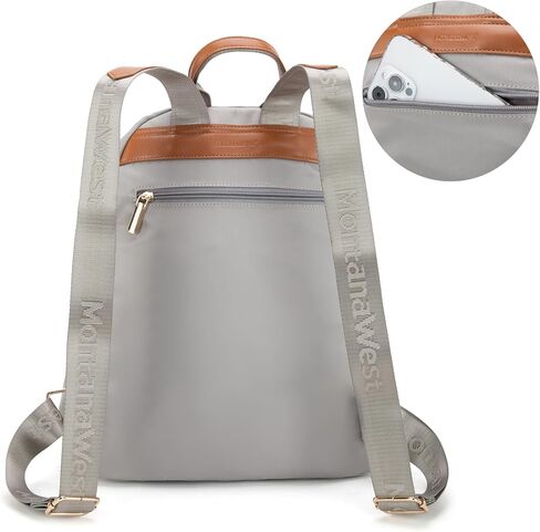 حقيبة ظهر متوسطة Montana West للنساء محفظة حقيبة الظهر خفيفة الوزن. in Kuwait