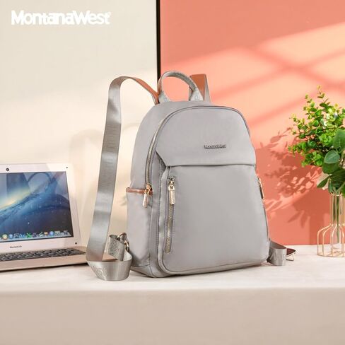 حقيبة ظهر متوسطة Montana West للنساء محفظة حقيبة الظهر خفيفة الوزن. in Kuwait