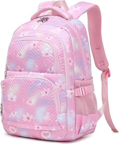 Leaper Stylish Floral Travel Backpack for Women Laptop Backpack Water-Resistant Bookbags College Bags Fits 15.6 Inch Laptop Purple in Kuwait