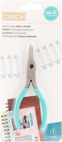 We R Memory Keepers Cinch Needle Nose Wire Cutters, Precision Metal Wire Cutting & Bending Tool with No-Slip Grip, Wire Cutters for Book Binding, Blue in Saudi Arabia