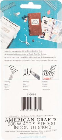 We R Memory Keepers Cinch Needle Nose Wire Cutters, Precision Metal Wire Cutting & Bending Tool with No-Slip Grip, Wire Cutters for Book Binding, Blue in Saudi Arabia
