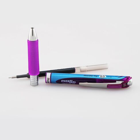 Pentel Energel RTX قلم الحبر الهلام القابل للسحب ، (0.5 مم) ، طرف إبرة ، نقطة دقيقة ، أخضر ، حزمة 2 (BLN75BP2D) in Saudi Arabia