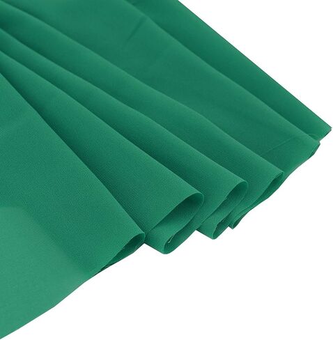 Chiffon Fabric Polyestser Sheer for Bridal Decoration 59“(1 Yard,Black) in Kuwait